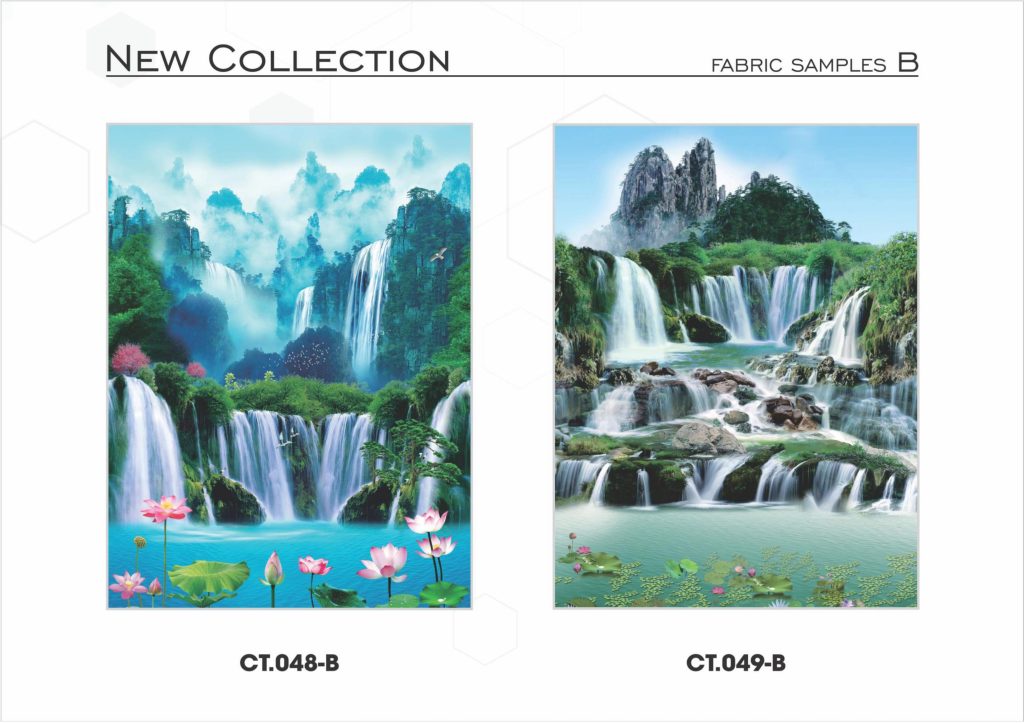 rèm cuốn in tranh