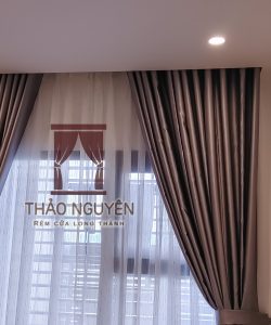 Alternative view of Rèm chung cư ở Nhơn Trạch Long Thành Đồng Nai - rèm vài 2 lớp
