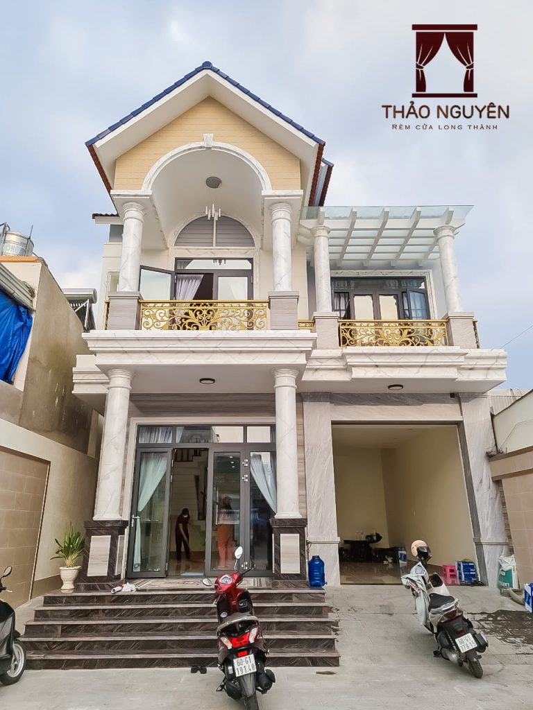 Rèm biệt thự ở Tam An Long Thành Đồng Nai - rèm vải 2 lớp