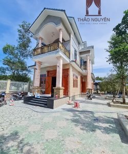 Rèm biệt thự ở Bình Sơn Long Thành Đồng Nai- rèm vải + rèm cầu vồng + rèm vải voan