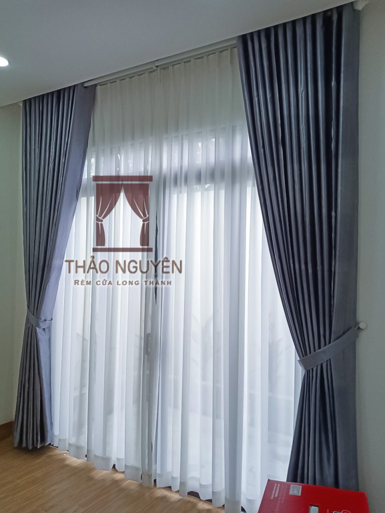 Rèm cửa Long Thành Đồng Nai - rèm vải 2 lớp - Ảnh 4