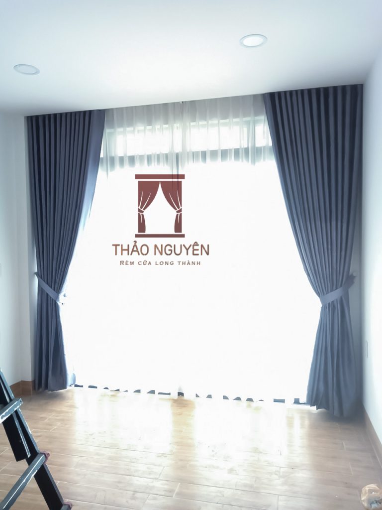 Rèm cửa Long Thành Đồng Nai - rèm vải 2 lớp - Ảnh 2