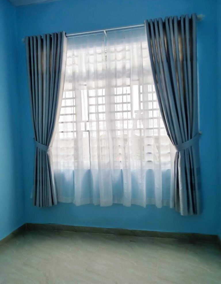 Rèm cửa Long Thành Đồng Nai 23032201 - rèm vải gấm sọc ngang. - Ảnh 6
