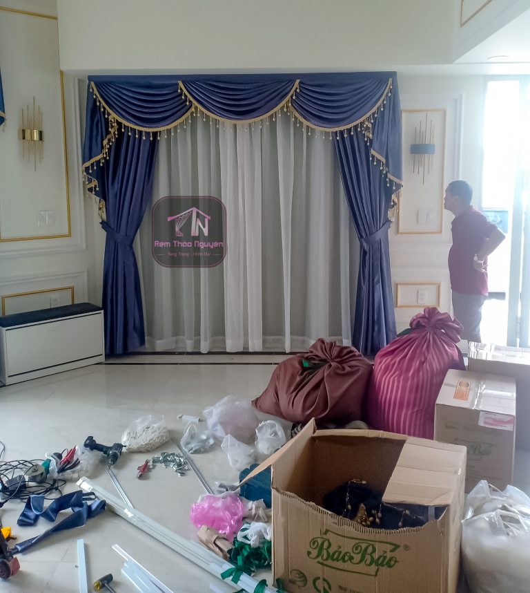 Rèm yếm Nữ Hoàng cho nhà biệt thự 231013. - Ảnh 21