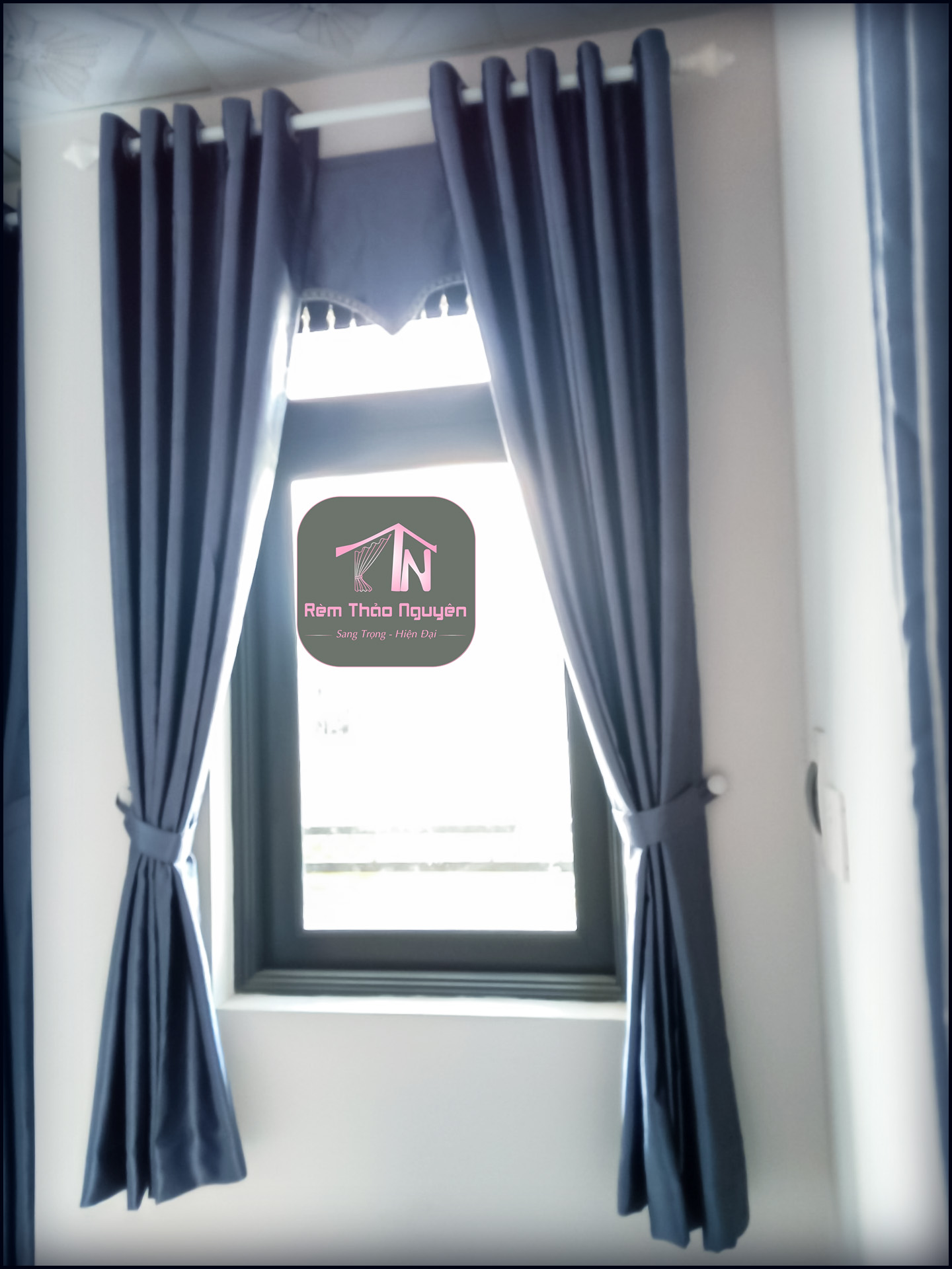 Rèm vải một màu hoa văn nổi 231108 - Ảnh 6