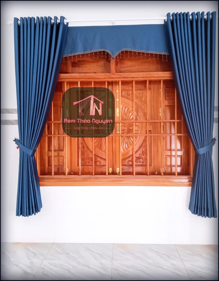 Rèm vải một màu hoa văn nổi 231107 - Ảnh 9