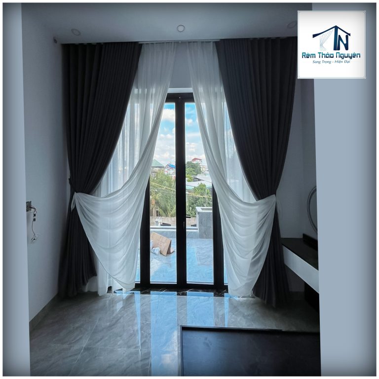Rèm cửa 2 lớp cho nhà biệt thự 240806 - Ảnh 16