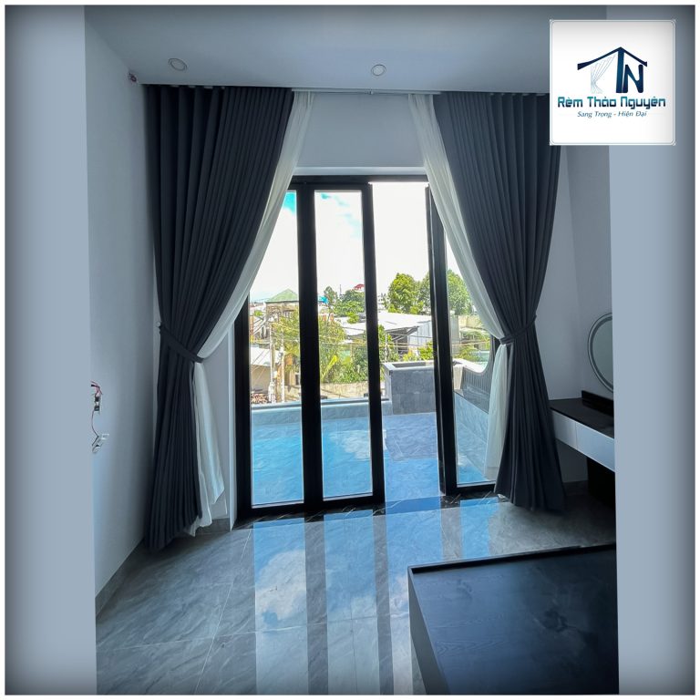 Rèm cửa 2 lớp cho nhà biệt thự 240806 - Ảnh 14