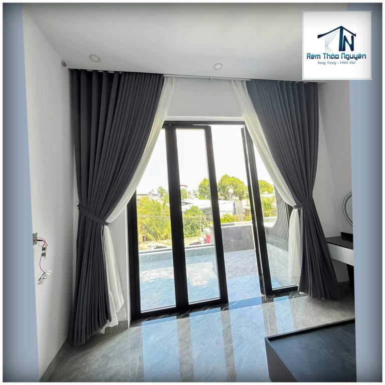 Rèm cửa 2 lớp cho nhà biệt thự 240806 - Ảnh 11