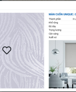 RÈM CUỐN HOA VĂN SB UNIQUE
