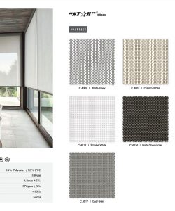 Rèm cuốn có họa tiết hình