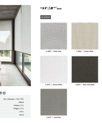 Rèm cuốn có họa tiết hình