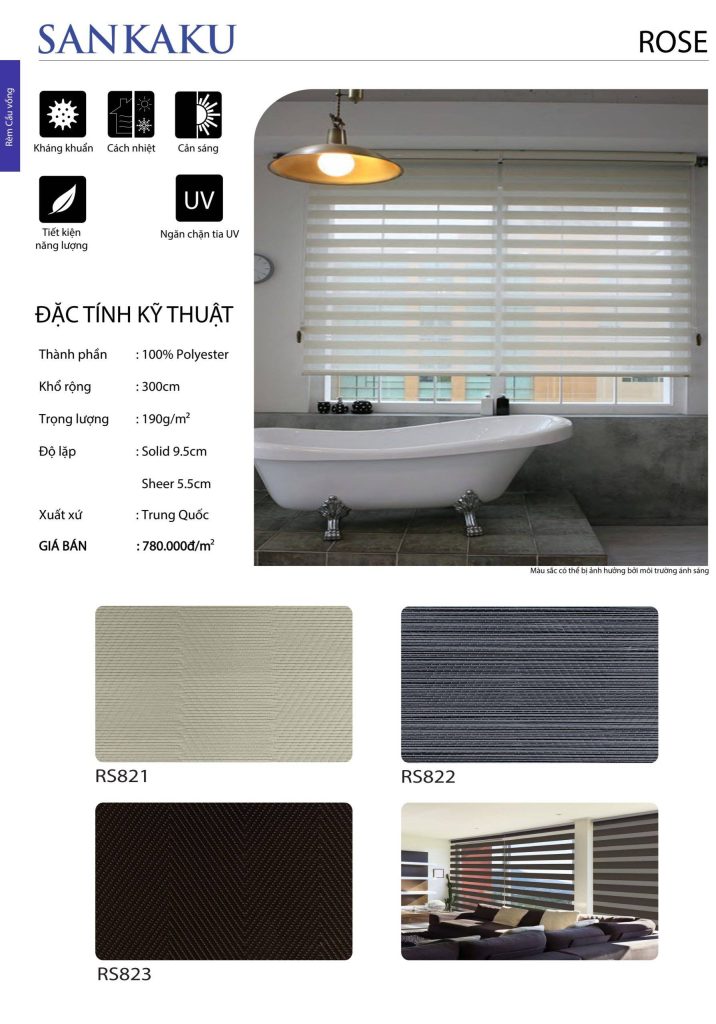CẦU VỒNG SKK Rose cản sáng