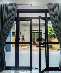 Rèm vải màu xám_ct