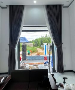 Rèm Cửa Xã Phước Thái 251105 (Long Thành), 2 Lớp Cao 4M Âm Trần